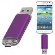 8GB Fashionable OTG USB Flash Drive for Smart Phone/Tablet PC - Purple