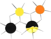 HONMEET Nail Dotting Tool Set 4pcs Circular Dotting Tools Acrylic Handles for Women