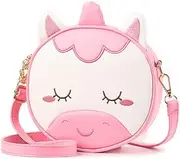 [Qiuhome] Unicorn Purse for Little Girls Cute Purse Toddler Girls Purse, Unicorn Pink, One Size, Cute