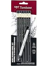 Tombow MONO Drawing Pencil, Combo Pack with Zero Eraser, Graphite 6-Pack