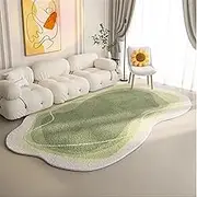Modern Irregular Shape Abstract Fuzzy Rug Soft And Comfortable Non-Slip Washable Carpet (Color : G, Size : 120 * 200cm)