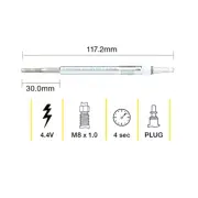 Tridon Glow Plug for Audi A3 8P1 8PA A4 B7 8EC 8ED 1.9L 2.0L 2003-2013