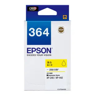 EPSON T364150黑 T364250藍 T364350紅 T364450黃 原廠墨水XP-245 XP-442