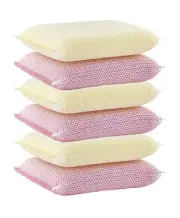 Nylon Cleaning Pad, Dish Scrubbers, Multi Surface Scratch- Free Scour Sponge ...