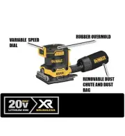DEWALT DCW200B 20V MAX XR 1/4 Variable Speed Sheet Sander