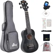 Kids Adults Ukulele Soprano Beginner Kit 21 Inches with 8 Accessories, Unique Co