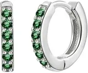 [Generic] Dainty Tiny Small Mini Circle Earrings for Women Teen Girls Fashion Earrings Simplicity Zircon Earrings Jewelry