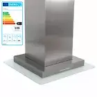 Airforce F55 60 X 60 CM X / V Rln Island Hood Exhaust Hood Stainless Steel Glass