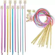 23Pcs Tunisian Crochet Hook Set Include Plastic Cable Afghan Crochet Hook