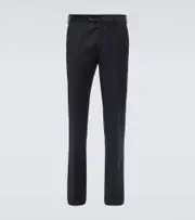 [Loro Piana] Loro Piana Pantaflat wool flannel slim pants UK 42 blue