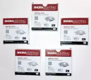 Set Of 5 Nora Lighting NMPKA-REC Recess Mount For LED Puck White Factory OEM