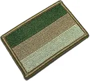 [BR44] BP0081V03 Germany Flag Embroidered Patch Gold Border Uniform Kart Kimono, Hook Fasteners Attach to Tactical Hats and Gears
