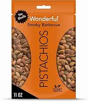 Wonderful Pistachios, No Shells, Smoky Barbecue Nuts, 11oz Resealable Bag