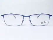 NEW Ray Ban RB6290 2787 Mens Shiny Blue Rectangle Modern Eyeglasses Frames 54/17