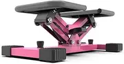 Upgraded Aerobic Exercise Step Machine, Adjustable Workout Fitness Stepper Exercise Platform Mini Walking Machine with L