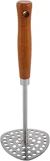 OHPHCALL Mashed Potato Masher Mashed Potatoes Potato Press Kitchen Masher Kitchen Potato Masher Fruit Masher Fine Potato Masher Food Masher Tool Hand Masher Potatoes Masher Wood
