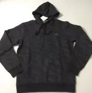 Adidas Men’s Essentials Cotton Pullover Graphic Hoodie Black Print BR3238 Size M