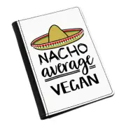Nacho Average Vegan Passport Holder Cover Case Worlds Best Funny Awesome