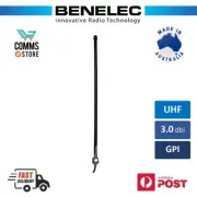 Benelec UHF GPI 1/2 Wave Mobile Antenna, 420-440MHz - 02634T