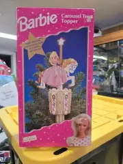 BARBIE Carousel Christmas Tree Topper NIB 1997