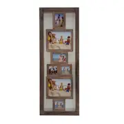 Large Antique Glass Front 7 Collage Photo Frame 43x116cm