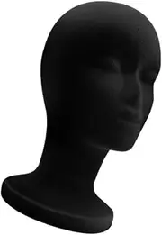 WRITWAA Foam Hat Stand Mannequin Head Blank Display Head for Wigs and Hats Durable and Reliable Design for Decoration and Preventing Deformation for Home Salon Use