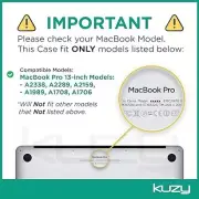 MacBook Pro 13 inch Case 2021 2020 2019 2018 2017 2016 Release Compatible with M