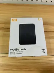 WD 2TB Elements Portable, External Hard Drive Sealed