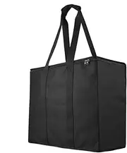Générique Mattress Bag Handles, 48 x 23 x 38 cm, Portable Inflatable Mattress Storage, Dustproof Camping Pouch, Multipurpose Foldable Duffel, Excellent for Outdoor Travel and Storage, Black,