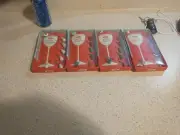 Boston Warehouse Wine Charms lot of 24. 12 grape, 6 snowmen, 6 high heels. New