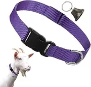 Goat Show Collar - Adjustable Sheep Collars,Loud Grazing Bell, Anti-Lost Design Livestock Accessories for Pet Goat Cow Sheep