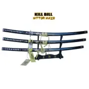 Kill Bill-Bill's,Bride's and Budd' Katana Swords set by Hattori Hanzo with stand