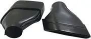Car Exhaust Tip Is Suitable Compatible For BMW 5 Series G38 Square Mouth Titanium Black Tail Throat Muffler Decoration Accessories