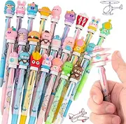 24 Fidget Spinner Multicolor Pen in One 3-in-1 | Fun Cute Pens for Kids & Adults | Stress Relief Rotating Pen 0.5mm | Perfect for School, Office, Home, Birthday Gifts