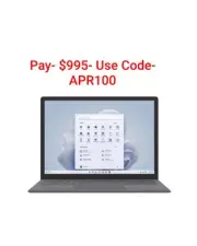 Microsoft Surface Touch Laptop 5 13.5" Platinum i5 12th gen 8GB/256GB- Brand New
