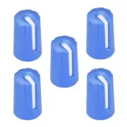 5pcs,D type 6mm Potentiometer Knobs For Guitar Volume Tone Knobs Blue White