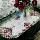 Tablecloth 40x85cm Reusable Washable Table Runners White Oval High quality
