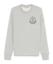 Moncler Logo Printed Crewneck Sweatshirt grey