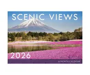 2026 Calendar Scenic Views 16-Month Horizontal Wall, Design Group CAL26015