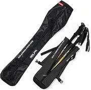 Chris.W Portable Trekking Pole Carrying Bag Storage Bag Pouch with Zipper for Walking Stick Hiking Poles Travel Case