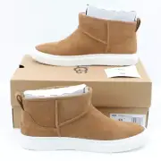 UGG WOMENS ALAMEDA MINI SNEAKER BOOTS CLASSIC CHESTNUT SUEDE WOOL SHOES 9.5 S