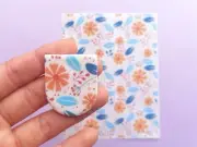 Flower Pattern #13) Polymer Clay Image Transfer Sheet Paper | Unique Clay Tools