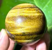 2.25'' Large Tiger's Eye Sphere Crystal Ball Polished Reiki Healing 256grams.
