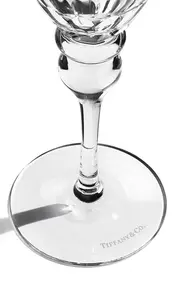 [Tiffany & Co.] Crest Crystal White Wine Glass