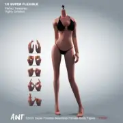 US 1/6 Super Flexible Seamless Body Copper Suntan Skin For 12" Action Figure Toy