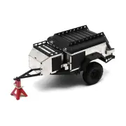 1:10 Scale Truck Trailer Dual Axle Metal For 1:10 RC Crawler AXIAL SCX10 RC4WD.