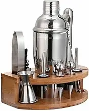TooToo 12PCS Cocktail Shaker Set Maker Mixer Martini Spirits Bar Strainer Bartender Kit Martini Mixer Tools for Whiskey, Vodka, Tequila - Home Bar Accessories & Gift for Mixologists
