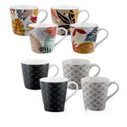 Bundanoon Mod Mug (Set of 4) - Mono Geometrics