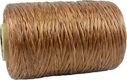Artificial Deer Sinew Brown Waxed Flat Polyester Thread for Beading, Leather, Tie-dye Crafts and Sewing, Brown Sinue (5-Ply, 300 Yards or 900 Feet)