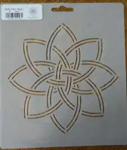Stencil Quilting Celtic Design 6" 15cm QC quilt BS46 stitch Zentangle template